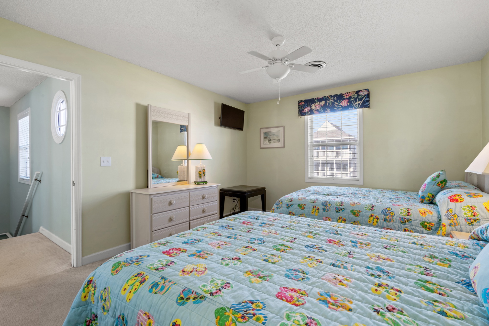 Third bedroom with two queen beds